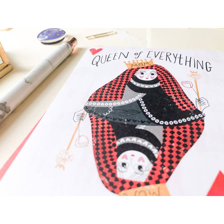 Paper Loop | Hand-Painted Greeting Cards - Wholesale Mother's Day Card - Queen of Everything, Cute Funny Mother's Day Card3