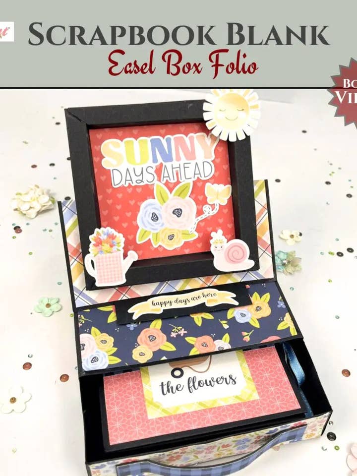 CrafTreat Scrapbook Blank Easel Box Folio - Kraft for wholesale by CrafTreat