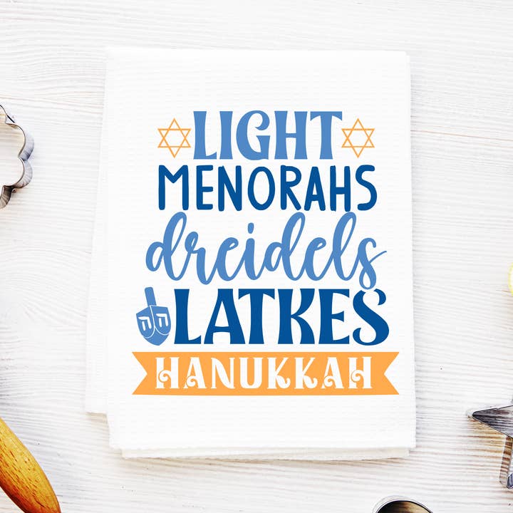 Articles de Hanoukka et torchon de cuisine pour les fêtes juives pour la vente par Designing Moments