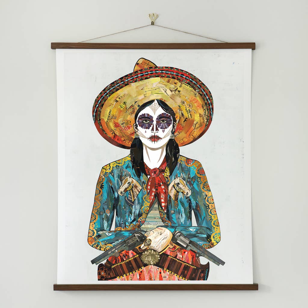 Dolan Geiman - Wholesale Kunstprint - Kunstdruk | Schilderij Dag van de Doden | COWGIRL (PAARDEN)2