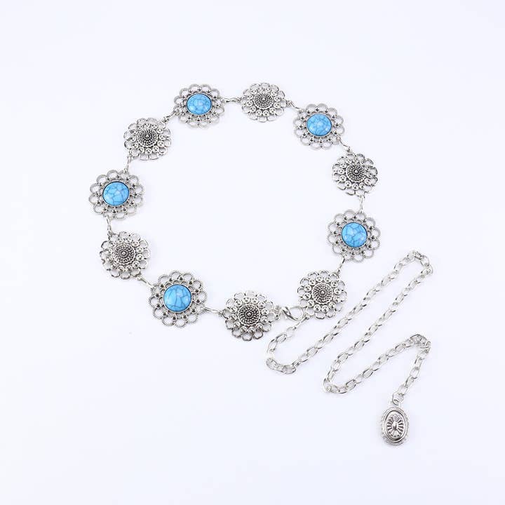 SALINA TRADING INC – Großhandel Gürtel – Damen – Metallkettengürtel mit Schmetterlings- und Herzdesign44