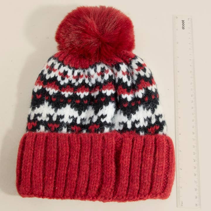 Anarchy Street – Gorro - Mulher por atacado – Gorro com Pompom de Tema de Inverno Quente1