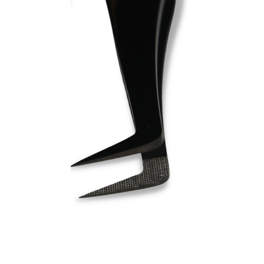 Lash Affair - Wholesale Tweezers - Booty Call | Ribbed + Matte Black1