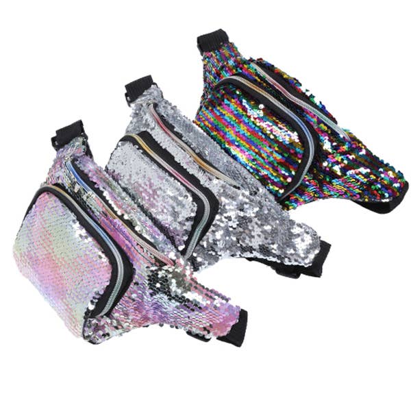 Sequinced Fanny Pack for wholesale by Nima Accessories Inc
