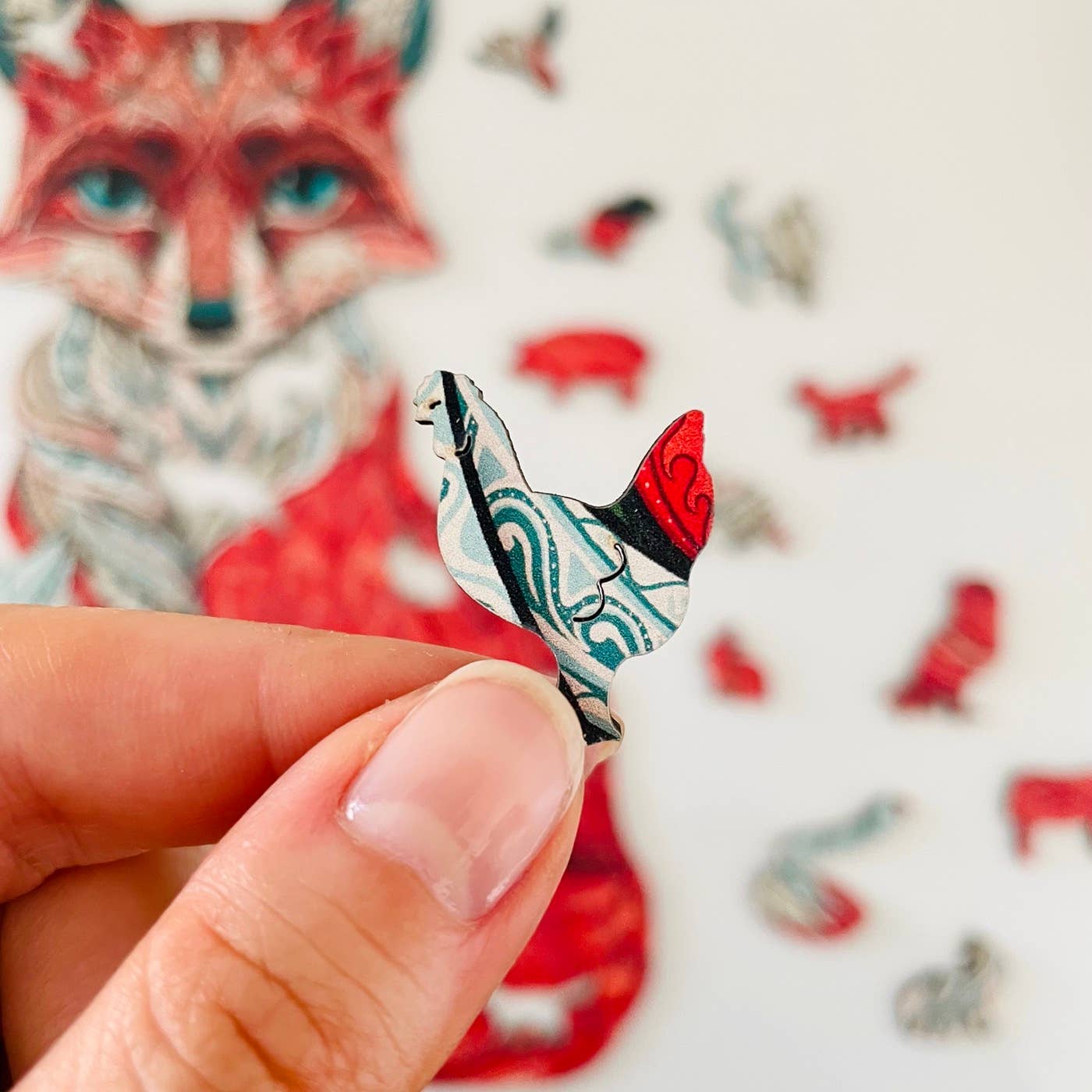 Lubiwood - Wholesale Puzzle - Adult - Cunning Fox Jigsaw A4 Premium Box8