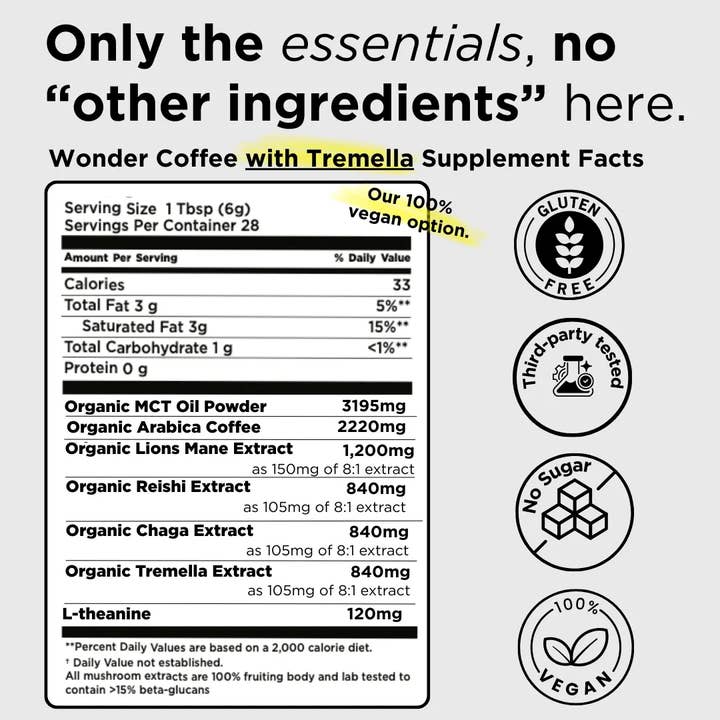 Pow - Wholesale Instant Coffee/Espresso - Wonder Coffee – Functional Mushroom Coffee with Adaptogens8