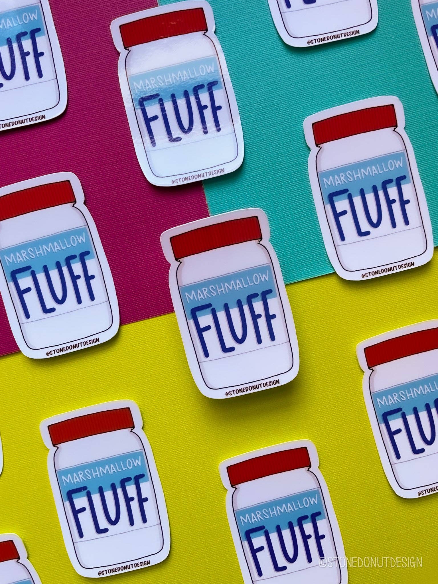 Stone Donut Design, LLC - Wholesale Sticker - Fluff Jar Vinyl Sticker5