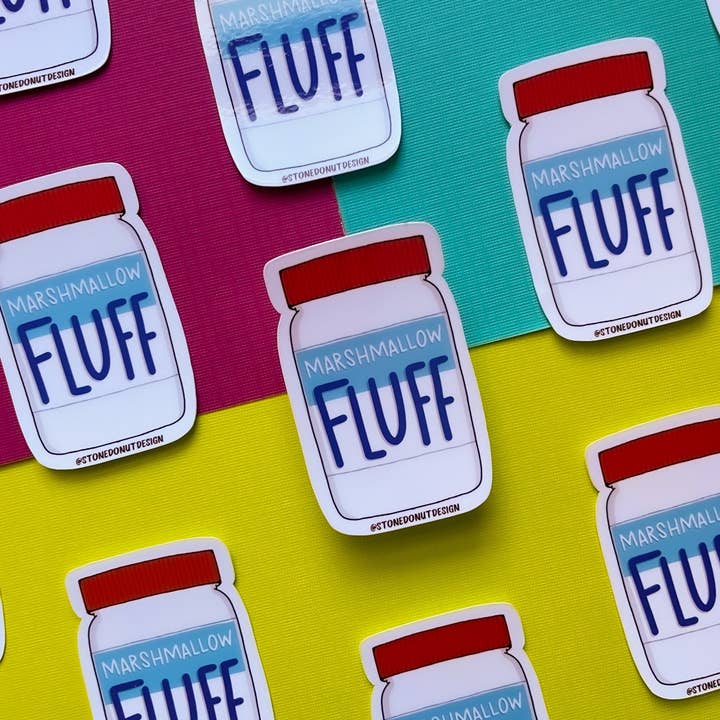 Stone Donut Design, LLC - Wholesale Sticker - Fluff Jar Vinyl Sticker5