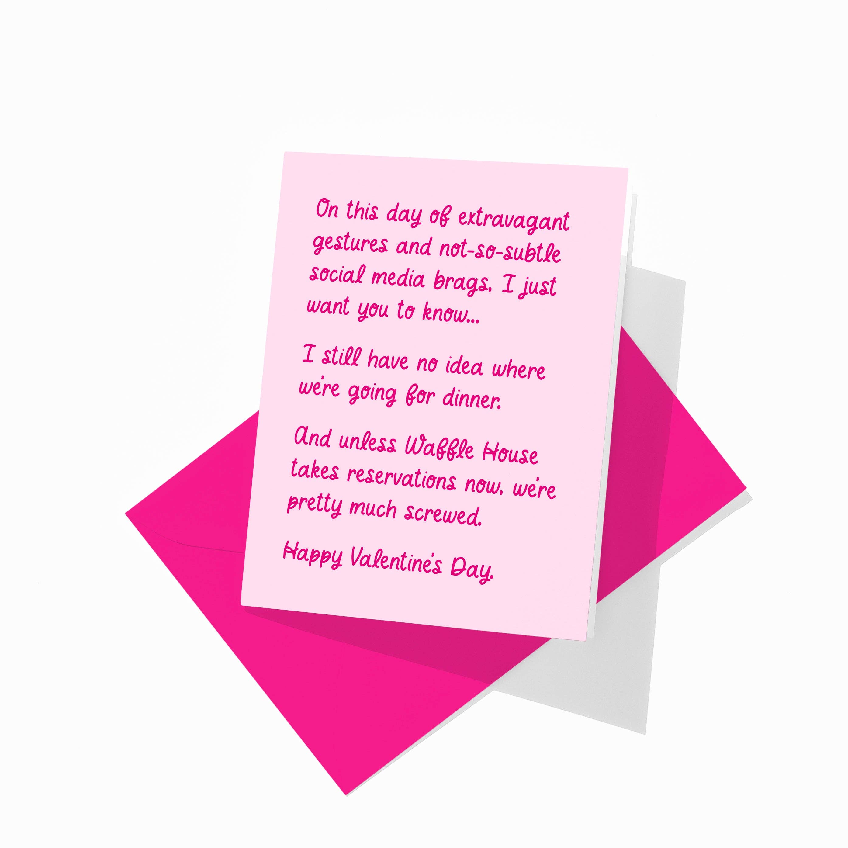 La Folie Press - Wholesale Valentine's Day Card - Waffle House Valentine's Day Funny Greeting Card1