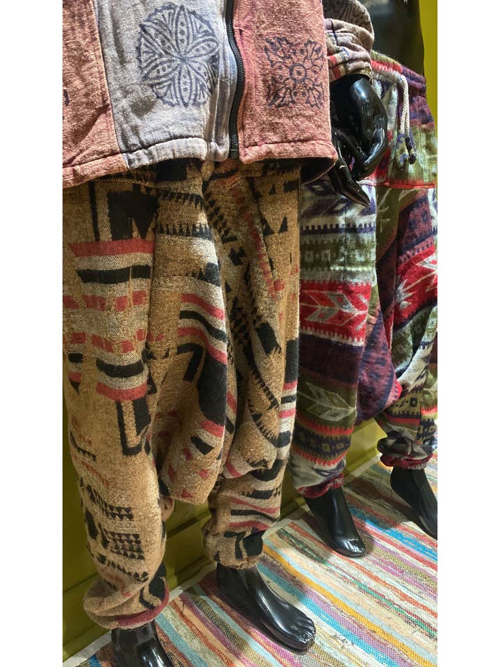 Katmandu Trading Co. - Wholesale Pants - Women's - Acrylic Cargo Pocket Harem Pants (Assorted)3