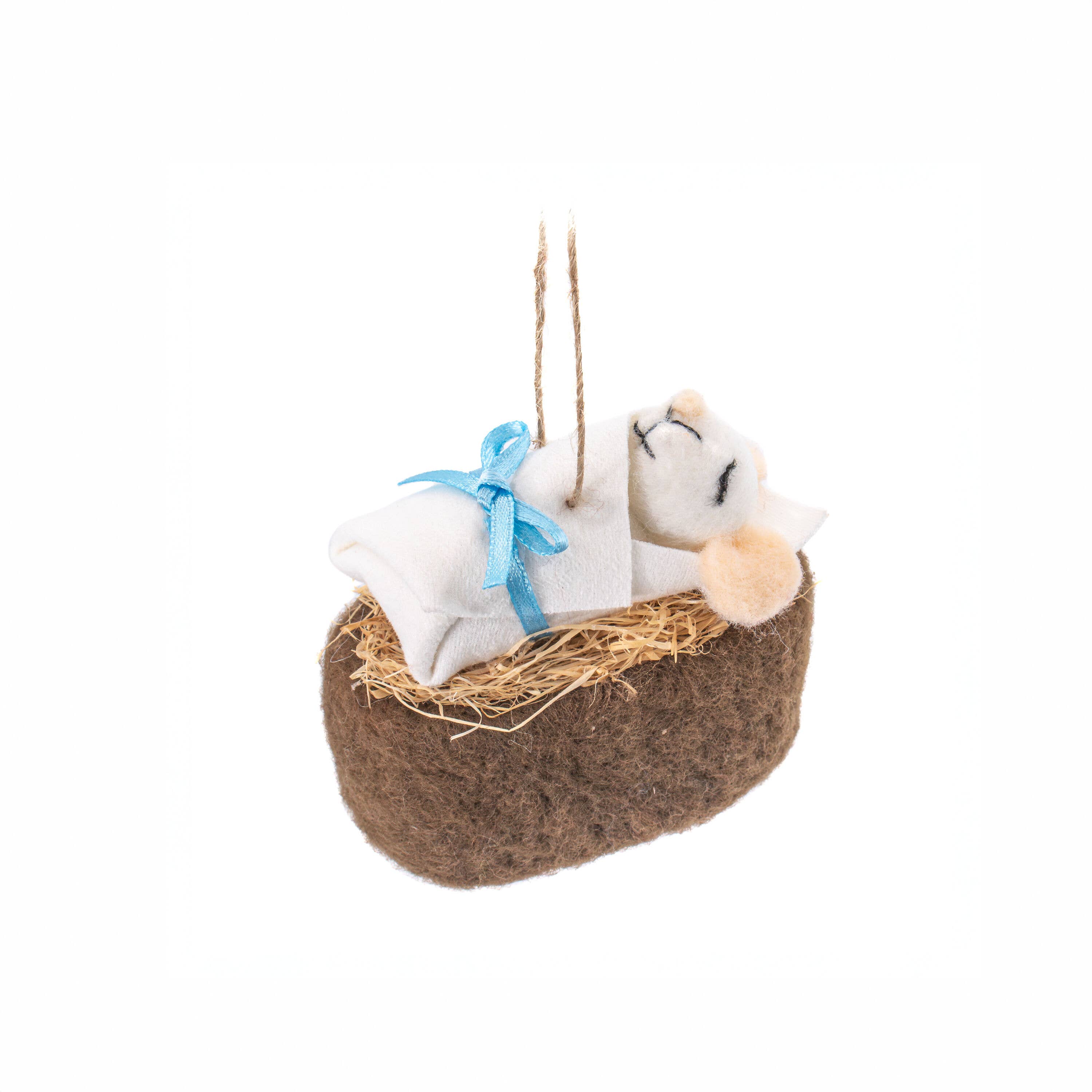 Sass & Belle Europe - Wholesale Christmas Decoration - Navity Mice Felt Decoration - Set of 32
