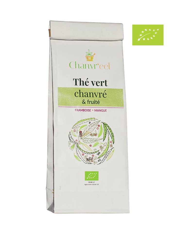 Ekologiskt fruktigt grönt te med hampa för wholesale av Chanvr'eel & Carat'eel