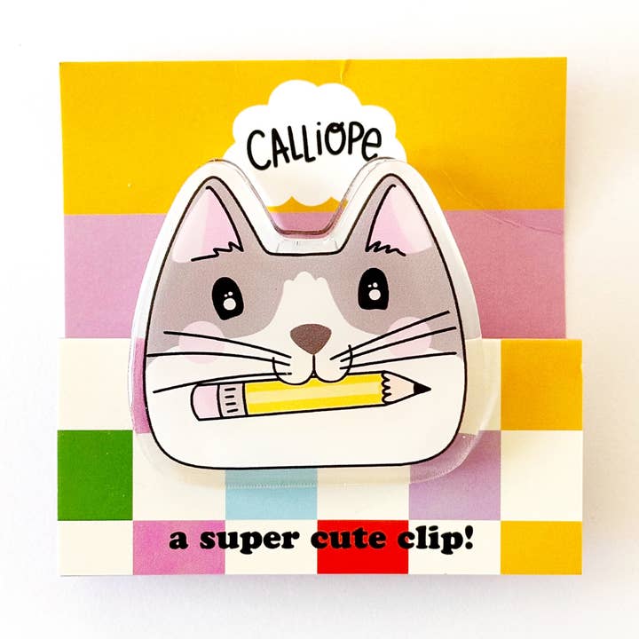 Potato and Pencil Cat Clip for wholesale by Calliope