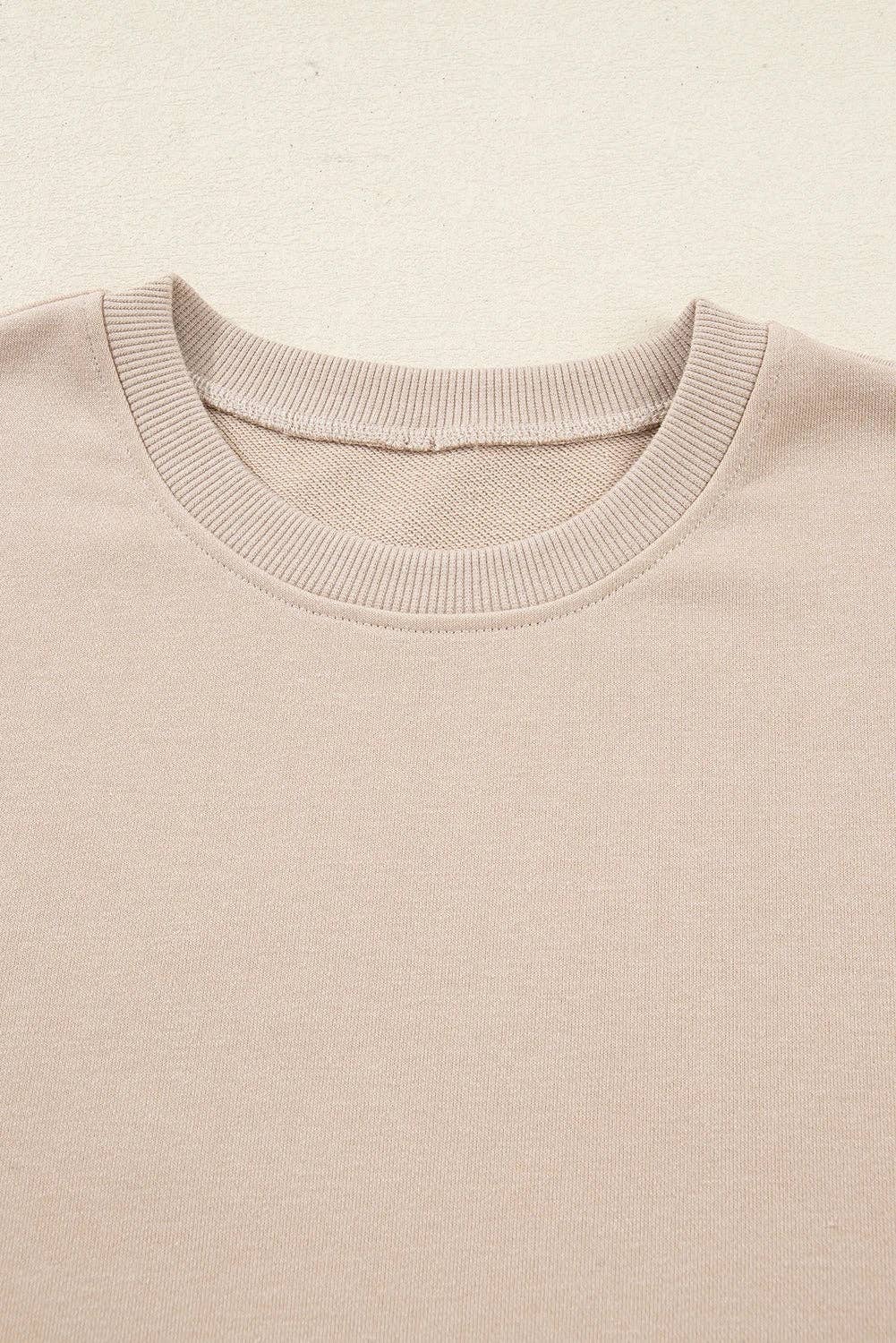 Suhkasana - Vente Ensemble de vêtements d'intérieur – femme - Ensemble de sweat-shirt fendu oversize uni avec leggings côtelés17