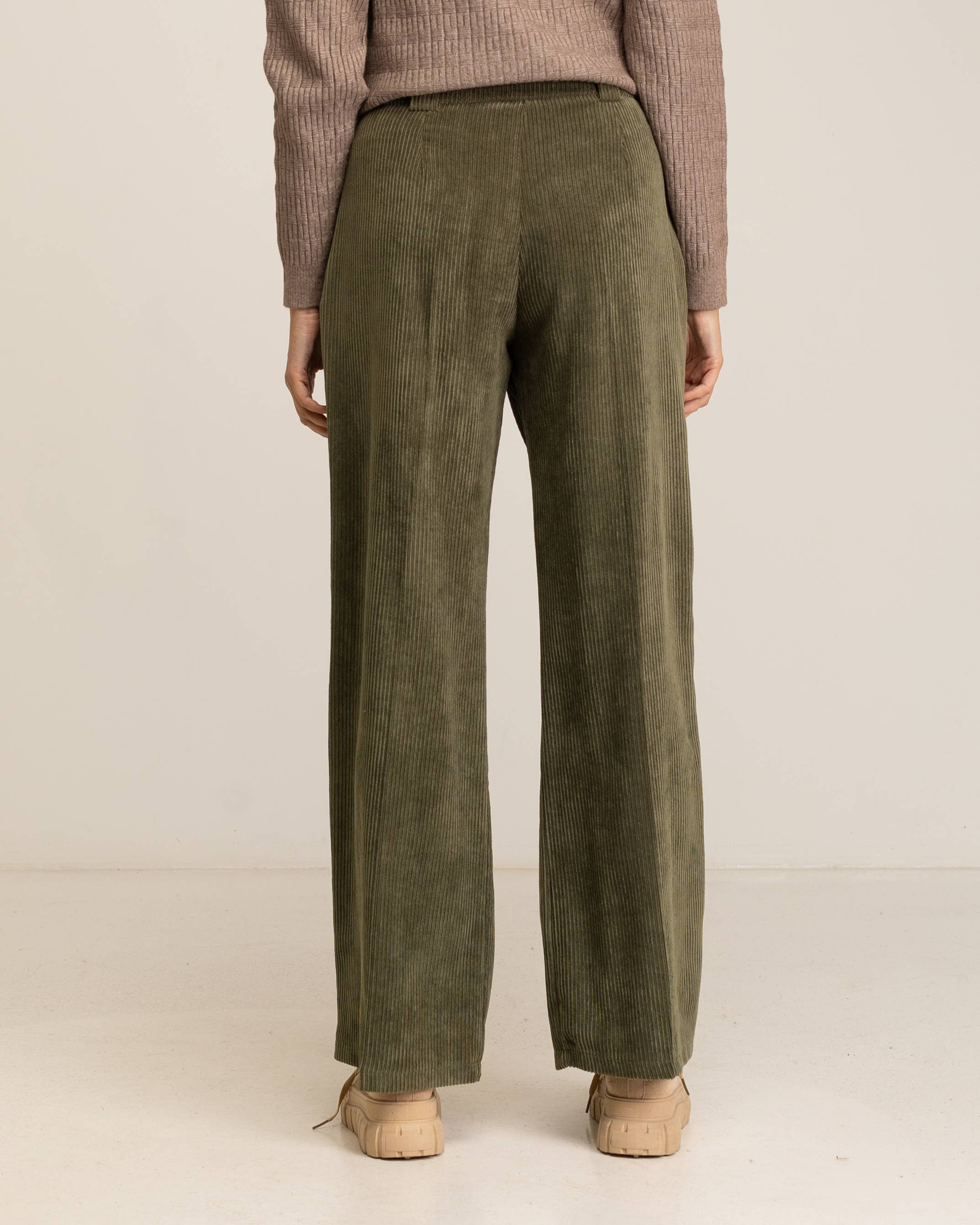 Tantra - Vendita all'ingrosso Pantalone - Donna - Pantaloni dritti in corduroy spesso6