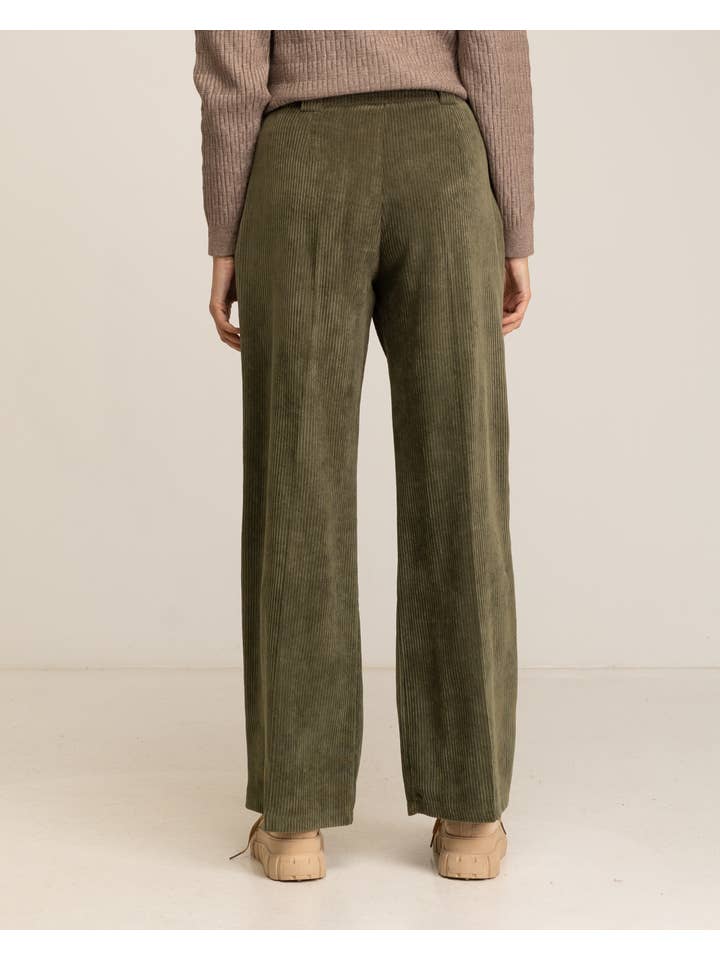 Tantra - Vendita all'ingrosso Pantalone - Donna - Pantaloni dritti in corduroy spesso6