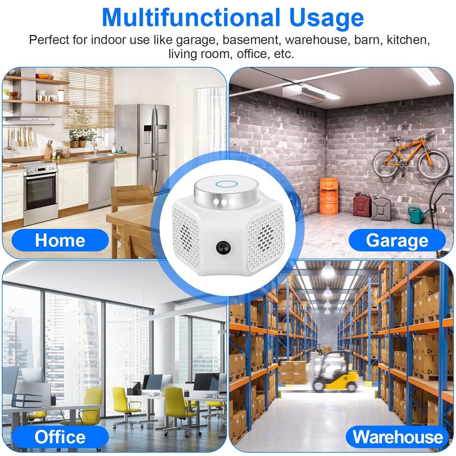 White 360° Ultrasonic Rodent Chaser Electronic Plug-in Mouse Control for Indoor Use Rodent Deterrent with Ultrasonic Sound for wholesale on Faire11