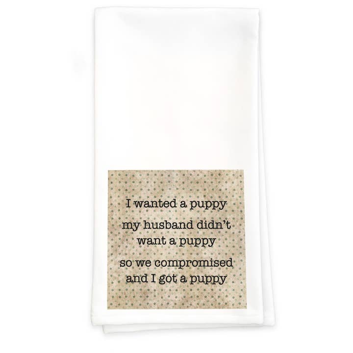 Puppy - Towel for wholesale by Paisley & Parsley