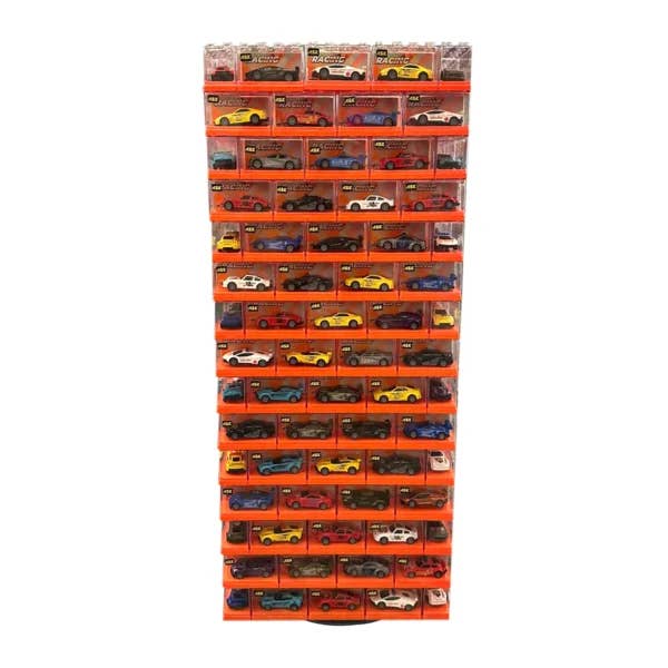 Espositore con 225 macchinine in metallo pressofuso a retrocarica per la vendita all'ingrosso da parte di ASK Wholesale