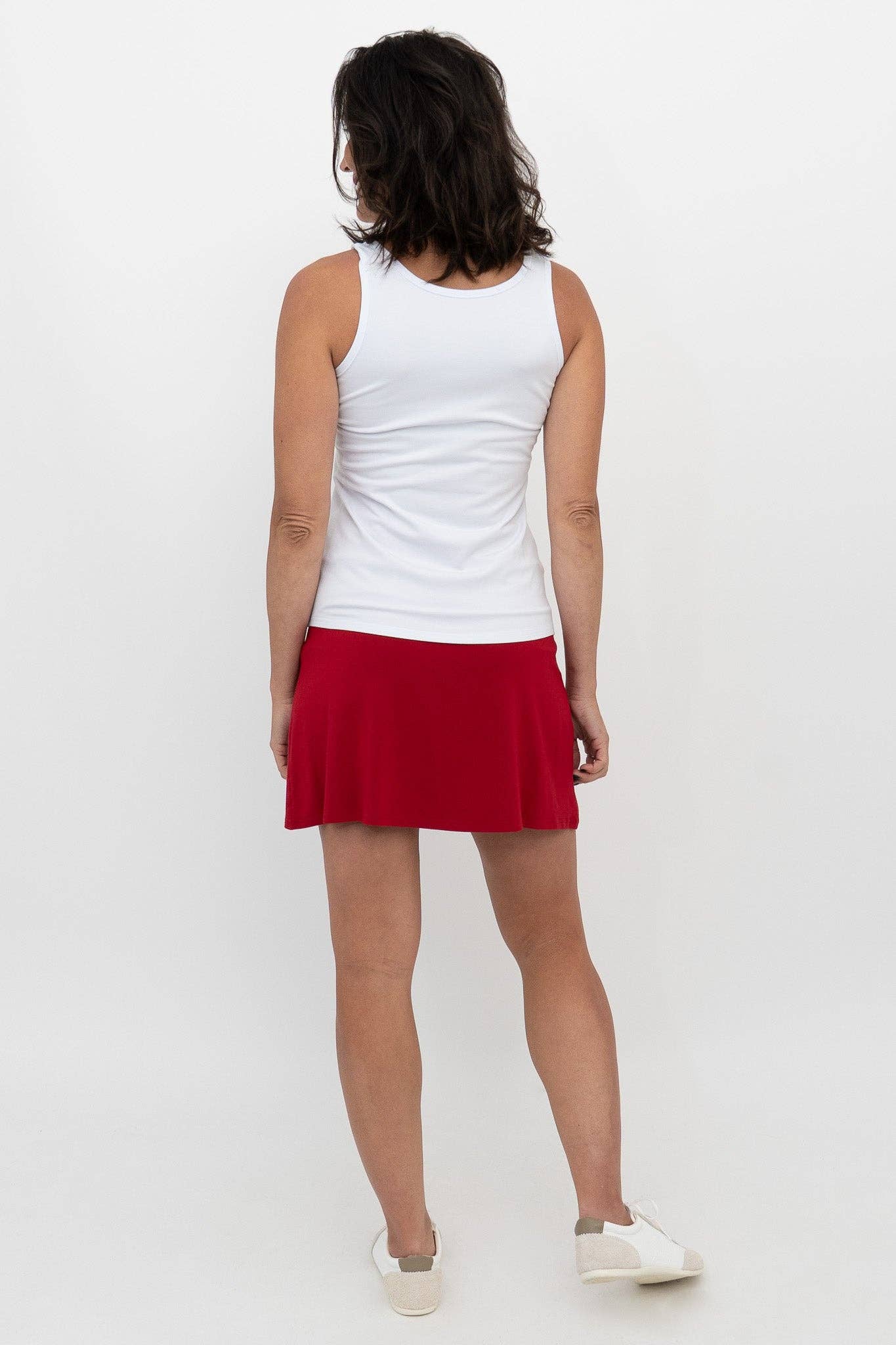 Blue Sky Clothing Co LLC - Vente Jupe-short – femme - Jupe-short Melly, rouge à lèvres, bambou3