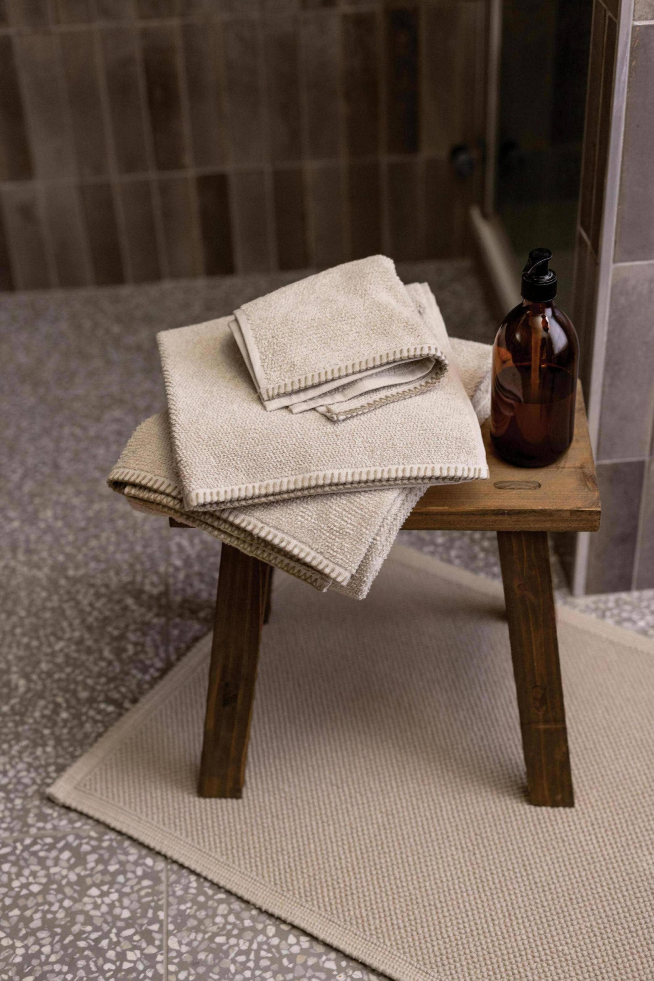 Maison Vivaraise & La Cerise sur le Gâteau – Toalha de banho por atacado – Toalha de banho Bora Galet 70 x 130 cm2