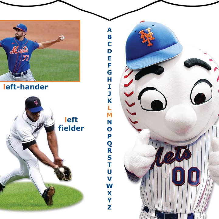 Michaelson Entertainment-Childrens Sports Board Books & Toys - Wholesale Book - Kids - New York Mets ABC