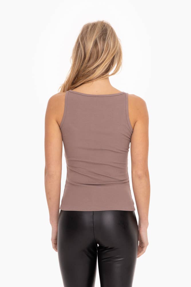 Mono B - Vente Débardeur – femme - Débardeur côtelé à encolure carrée33