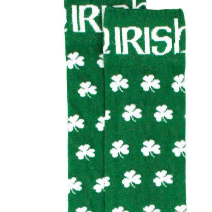 Irish Repeating Shamrock Dress Socks for wholesale by Donegal Bay