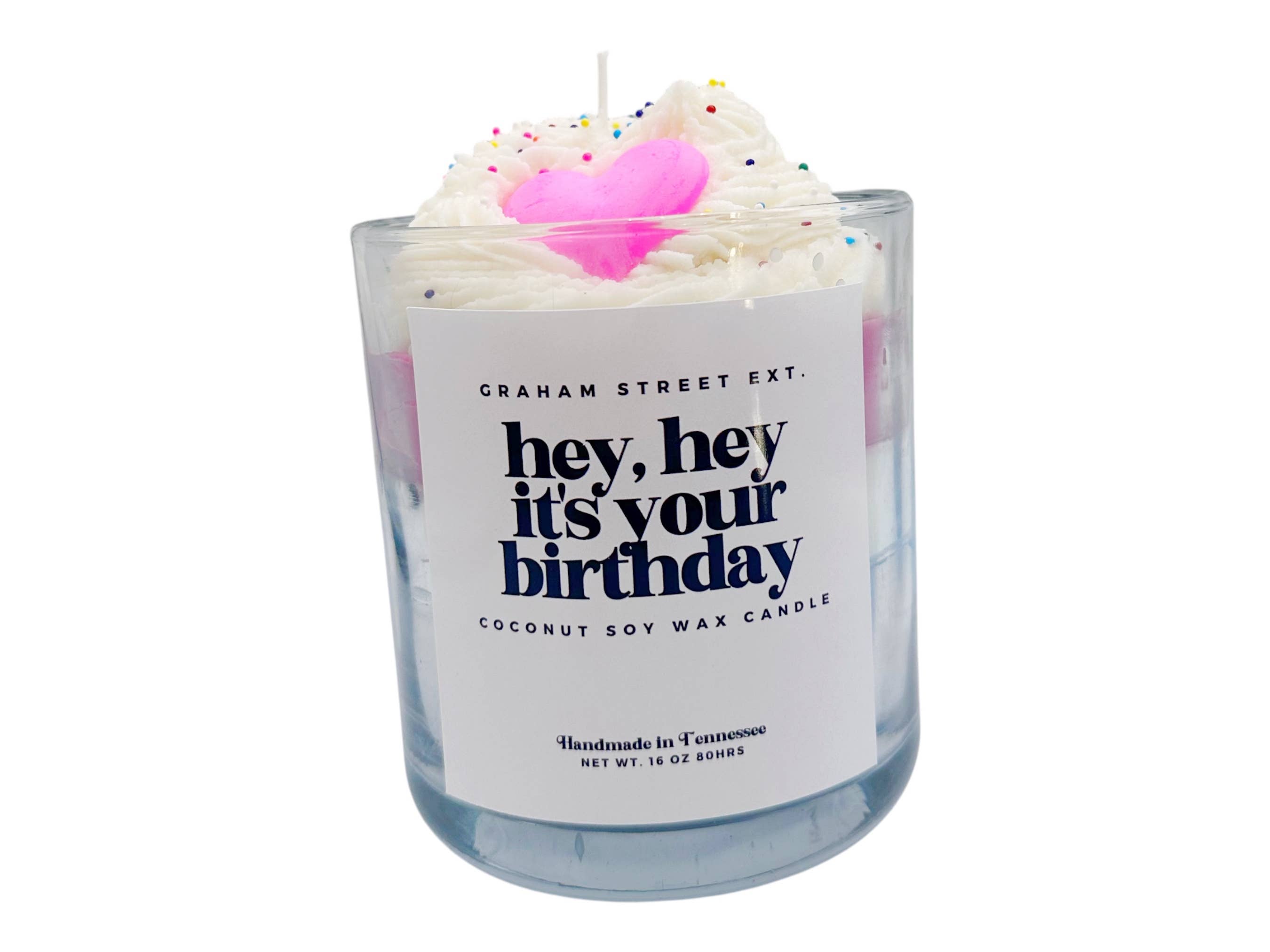 Graham Street Ext. - Wholesale Jar/Filled Candle - Birthday Dessert Candle1