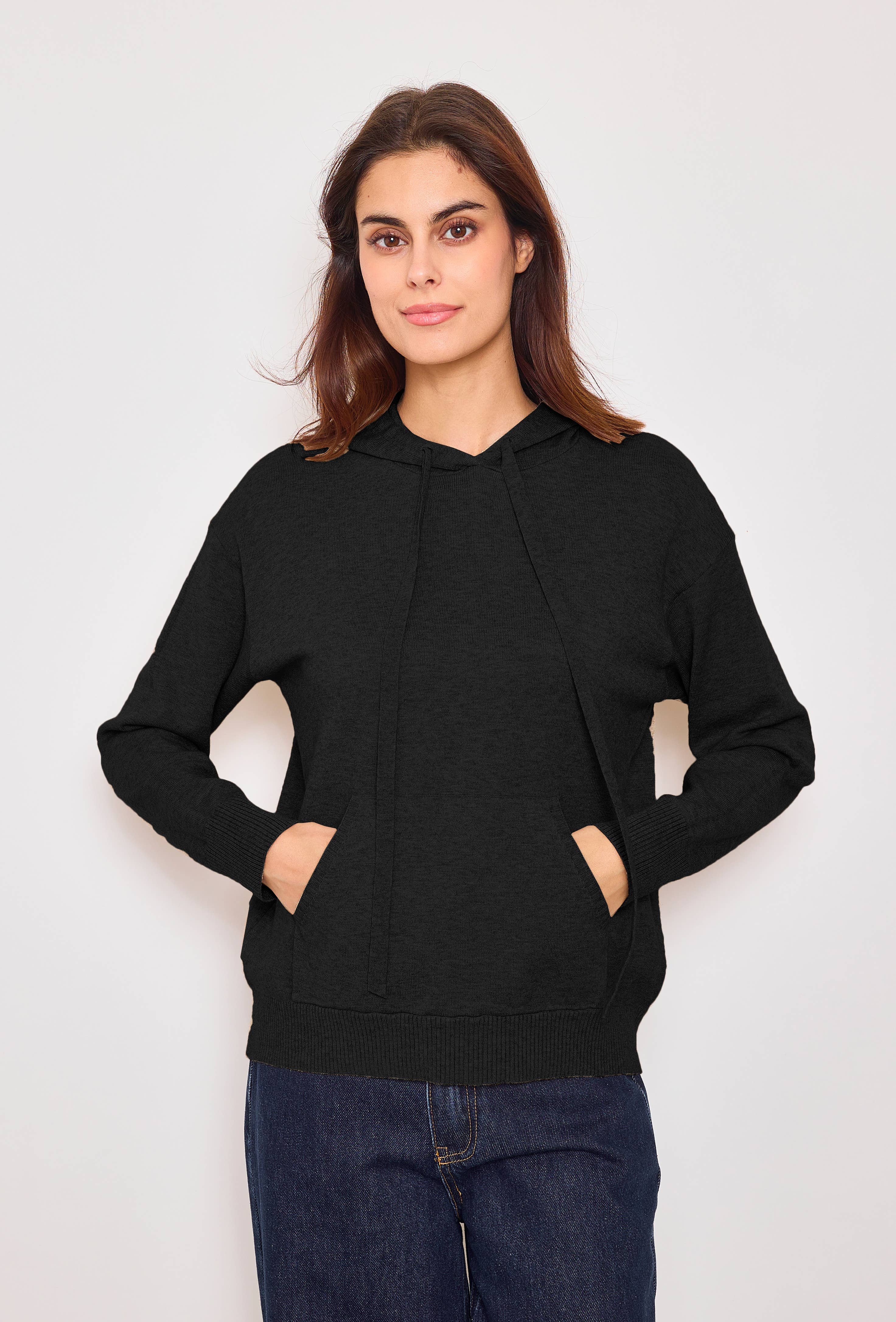 SUNNY STUDIO - Vendita all'ingrosso Felpa con cappuccio - Donna - Felpa con cappuccio e tasche1