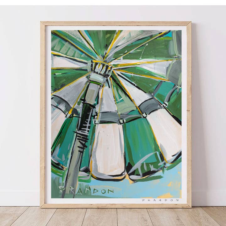 The Masters "Under the Umbrella" at Augusta National | Archival-Grade Art Print by Brandon Thomas for wholesale by Brandon Art Co