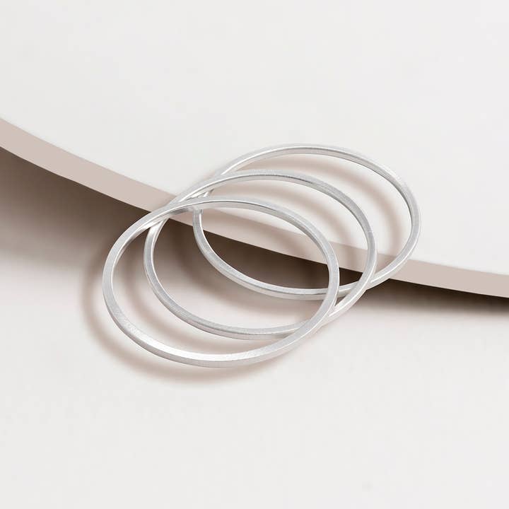 Super Amazing - Wholesale Bangle bracelet - 3 Piece Matt Finish Bangle Set1