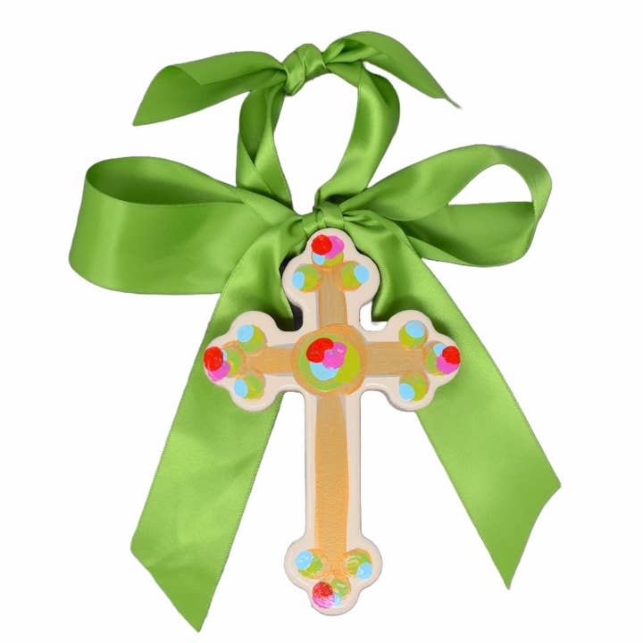 HAVE MERCY LLC - Wholesale Ornament - Holly Cross in 3 sizes