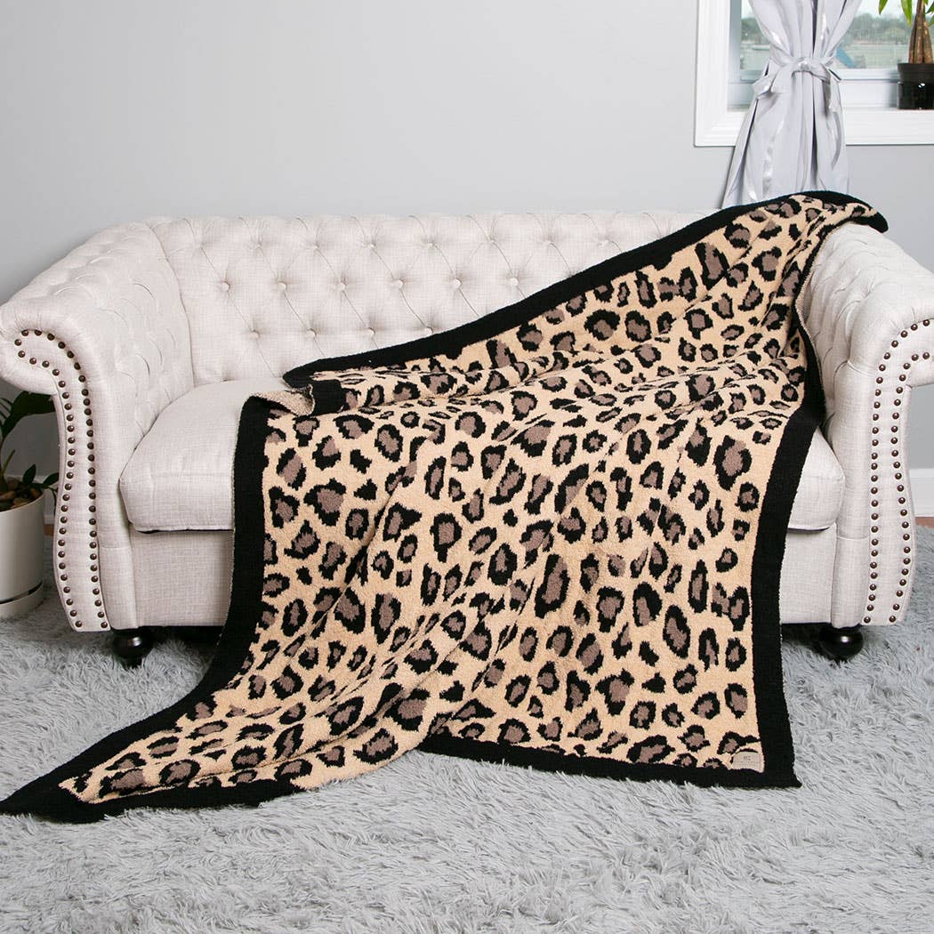 Fashion City - Wholesale Throw Blanket - Leopard Print Luxury Soft Throw Blanket4