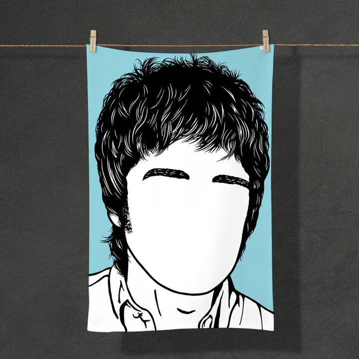 Bold & Noble - Wholesale Tea Towel - 'Noel Gallagher' Oasis Tea Towel