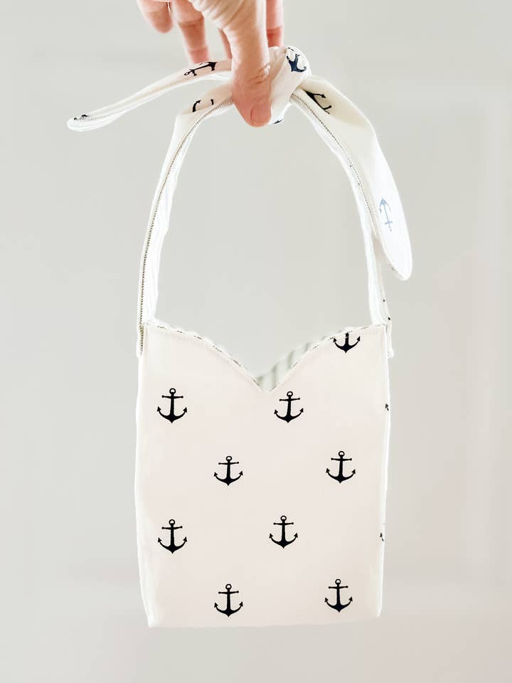 Sac The Nautical French Bow pour la vente par Chic Peony Boutique, LLC