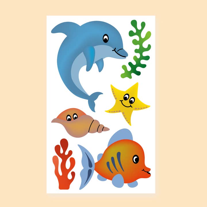 Temporary Tattoos Adorable Ocean for wholesale by wowgoods