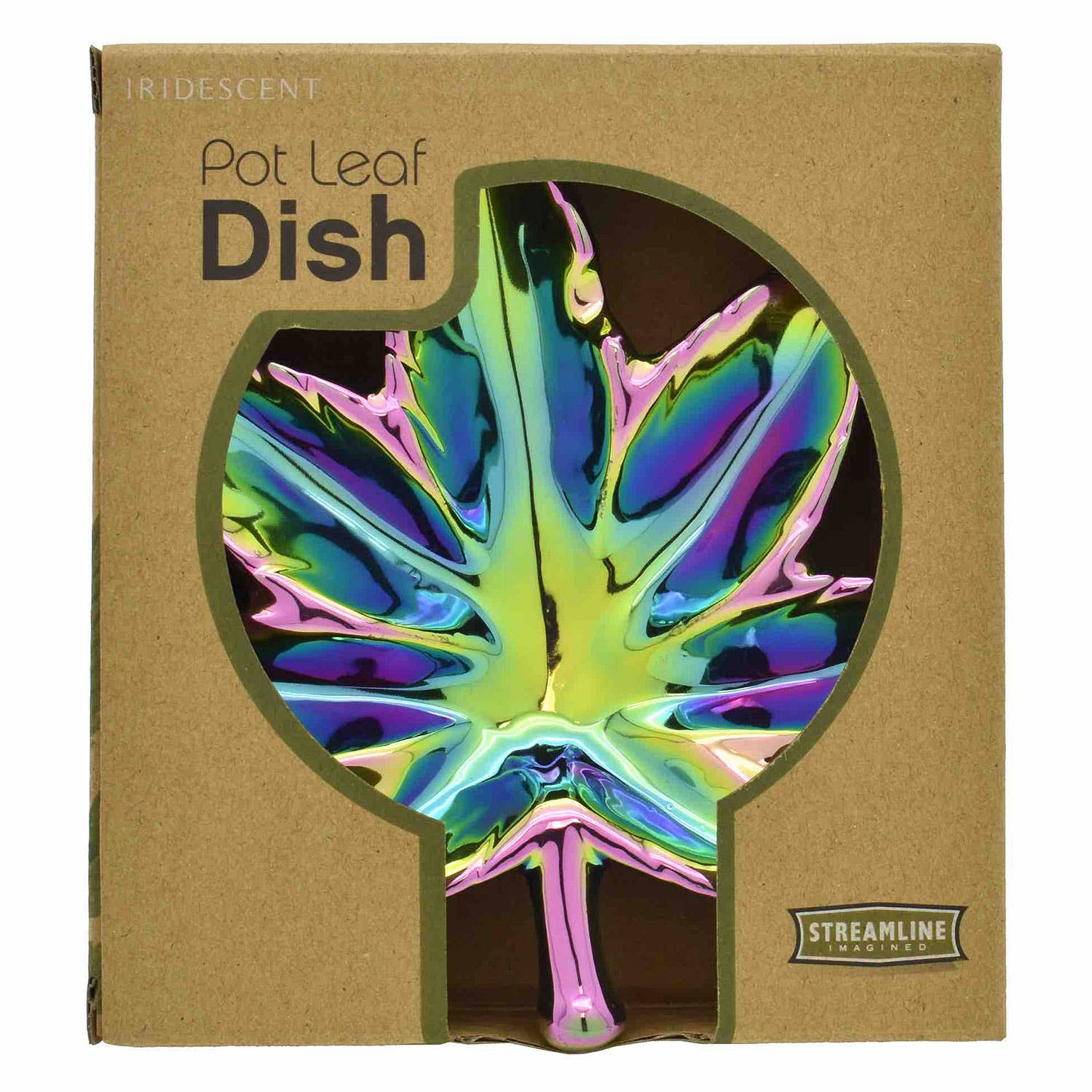Streamline - Vendita all'ingrosso Portagioie - Piatto Portagioie Foglia Iridescente2