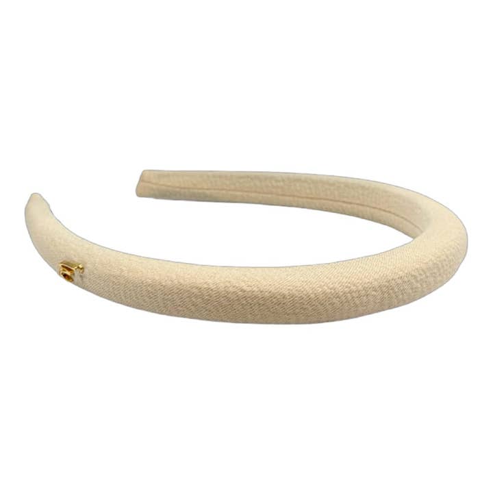 Classic Padded Thin Headband - Cream for wholesale by Headbands of Hope | One Purchased One Donated