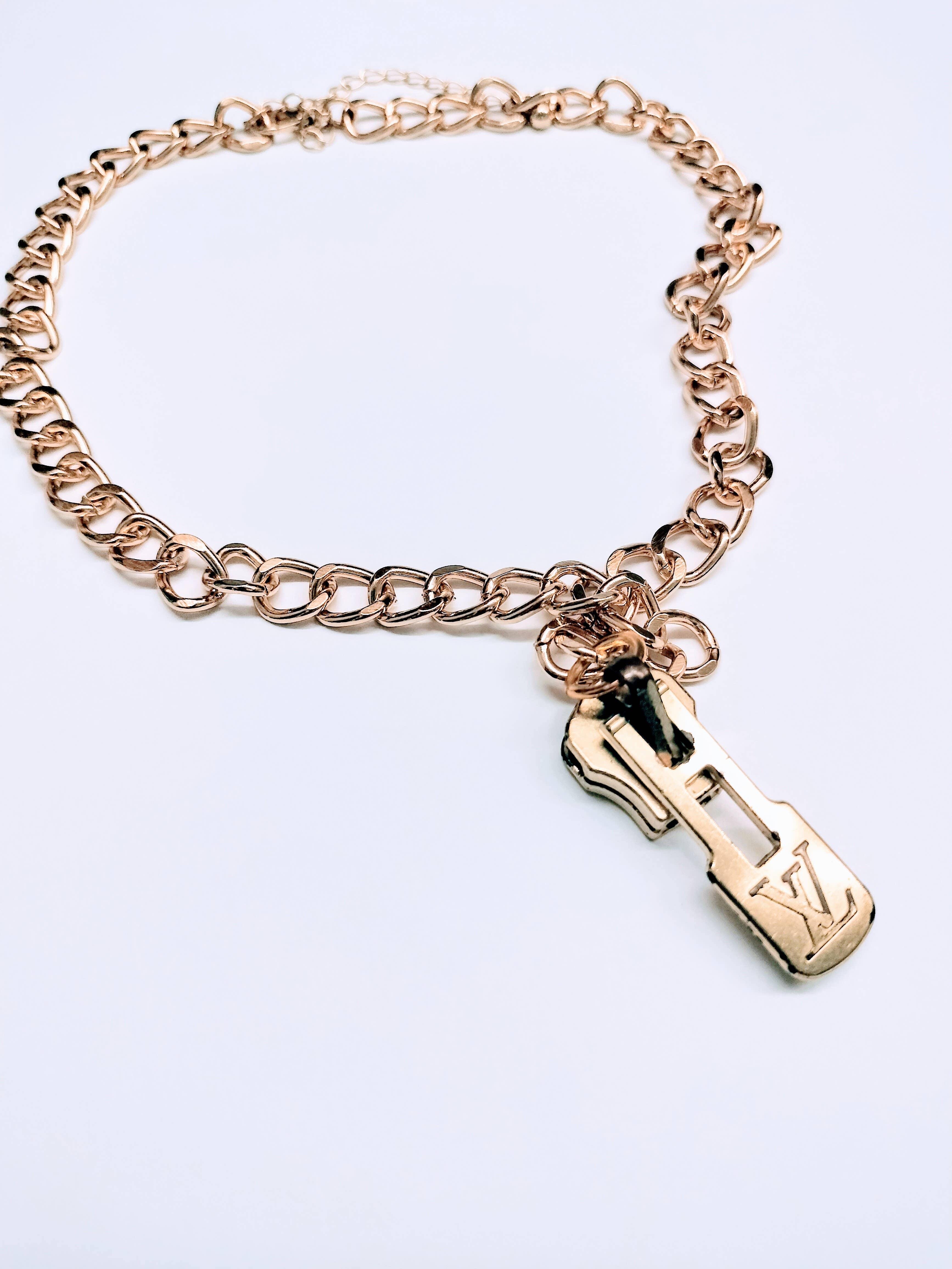 Contagious Couture - Wholesale Pendant/Charm Necklace - Vintage Designer zipper necklace 1