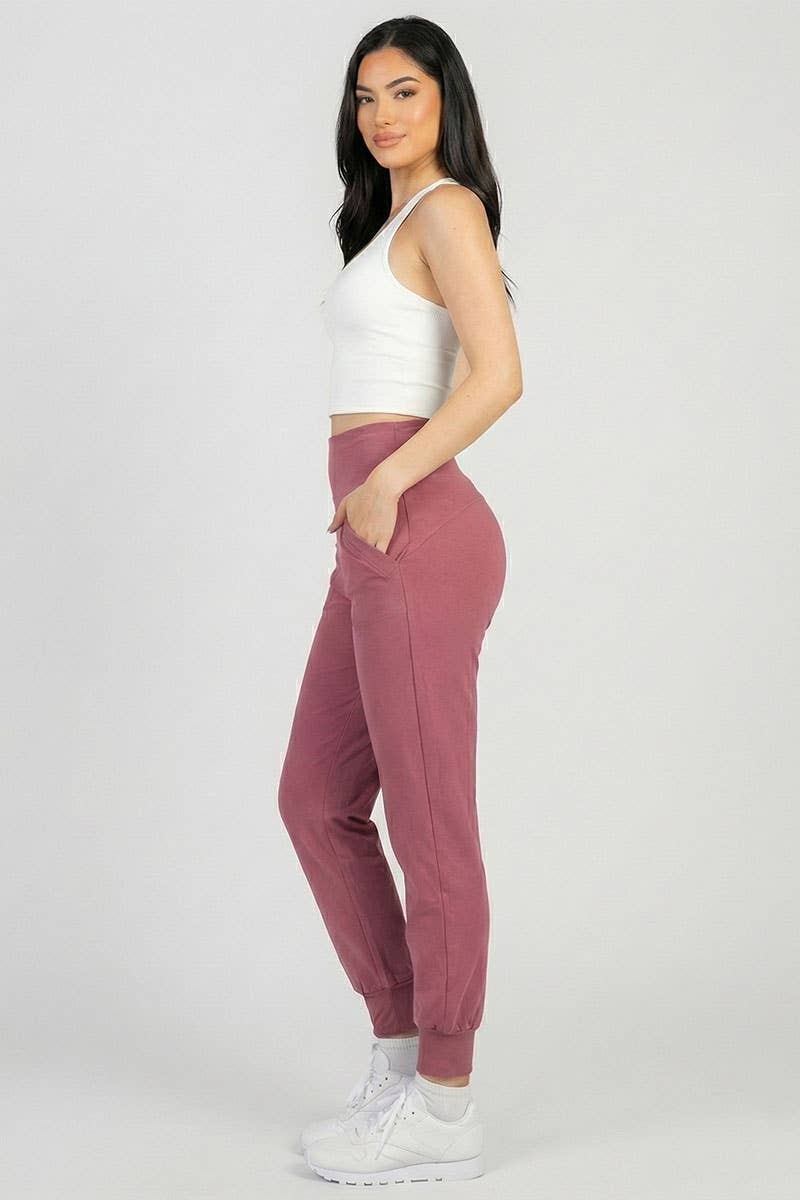 CAPELLA APPAREL - Wholesale Athletic Sweatpants/Joggers - Women's - High Waisted Wide Waistband Joggers1