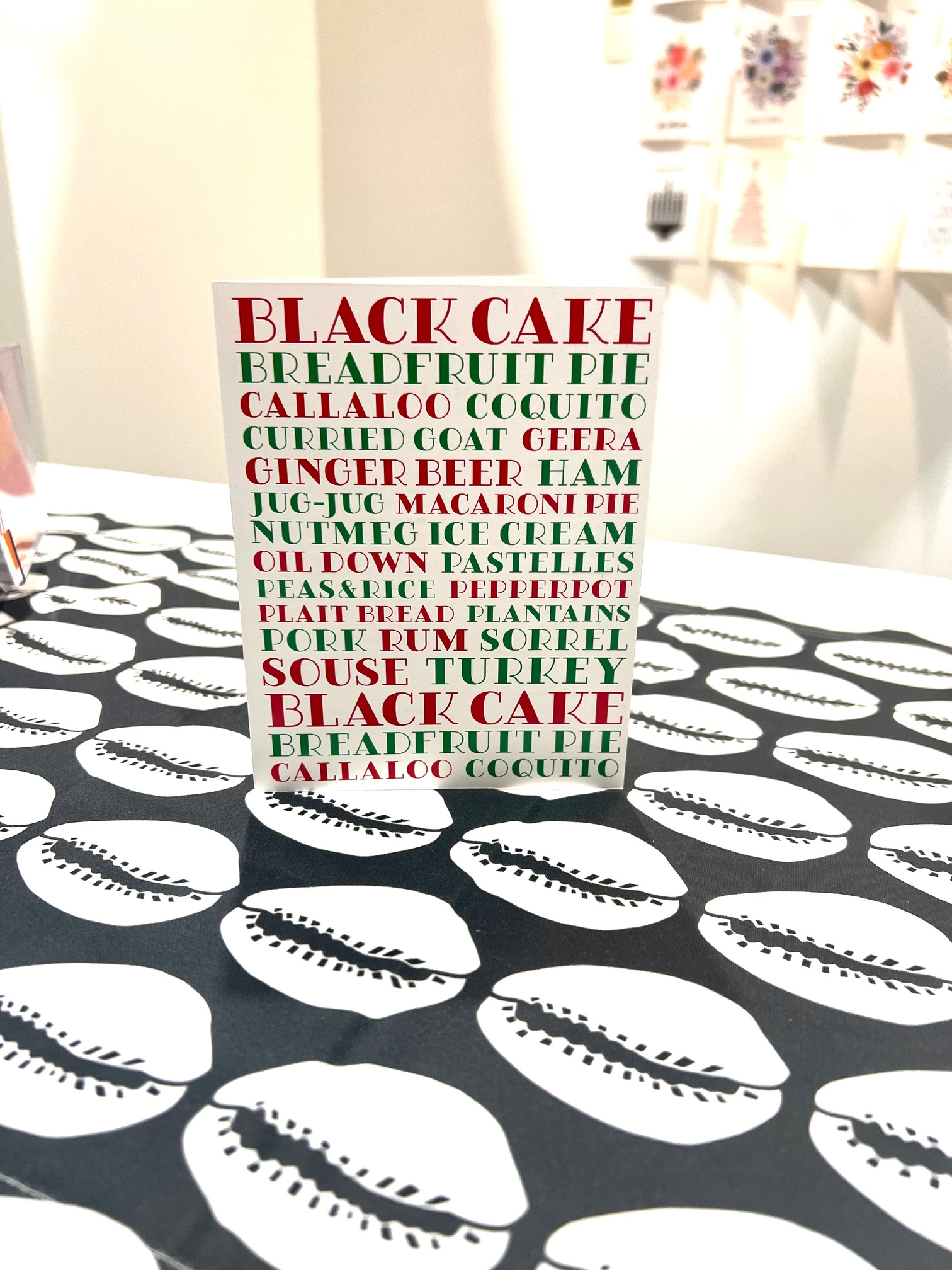 Junebug Ink - Wholesale Season's Greetings Card - Caribbean Holiday (Recipe Inside)3