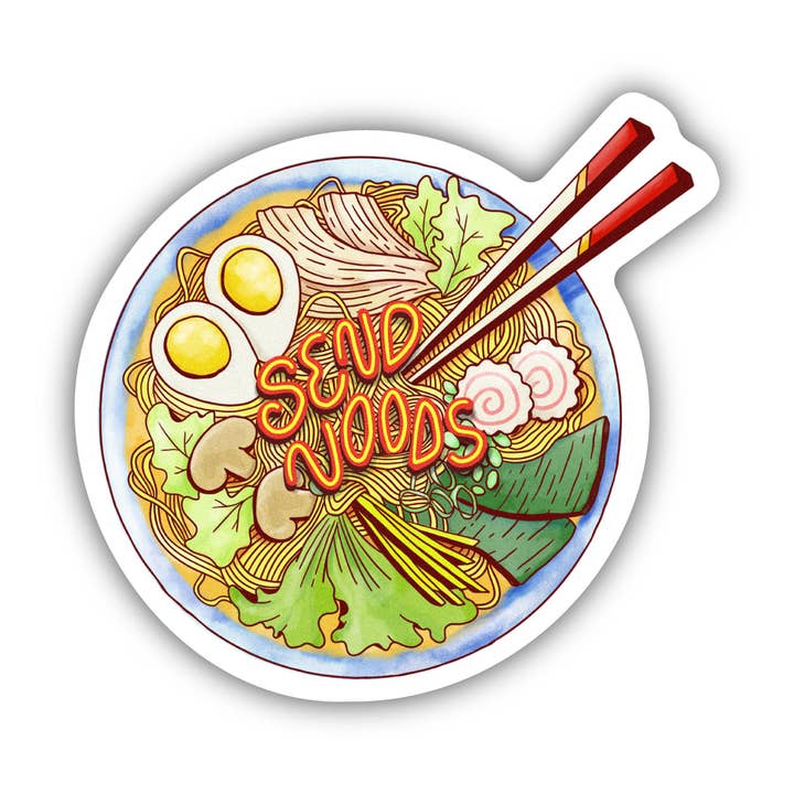 Big Moods - Wholesale Sticker - Send Noods Food Pun Sticker