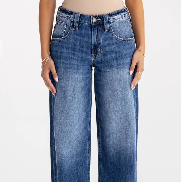 1083EBW2- SUPER BAGGY WIDE JEANS for wholesale by Miss Me