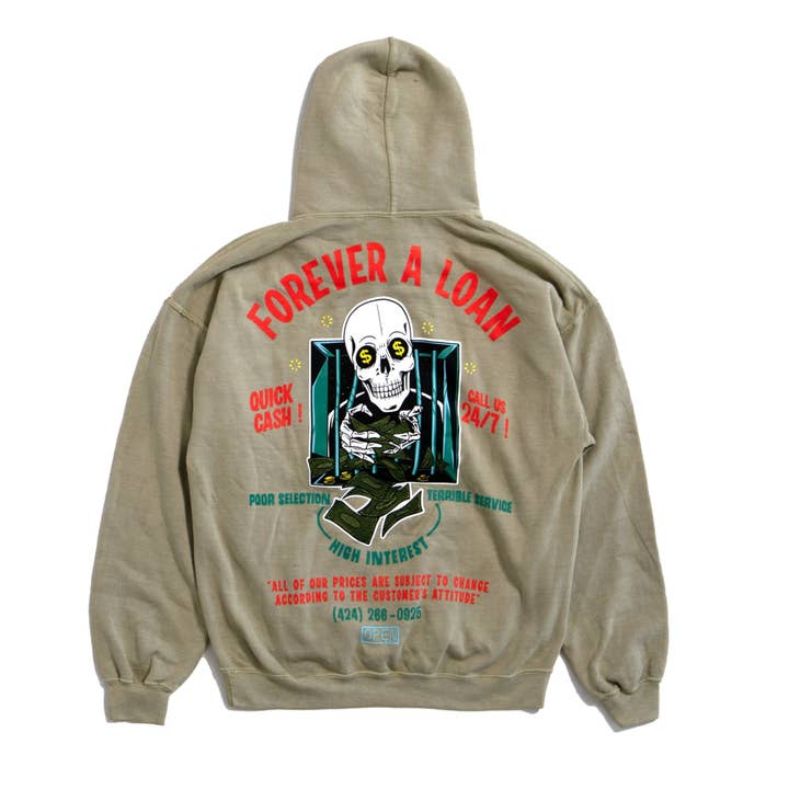 Forever A Loan Hoodie Sand for wholesale by Open925