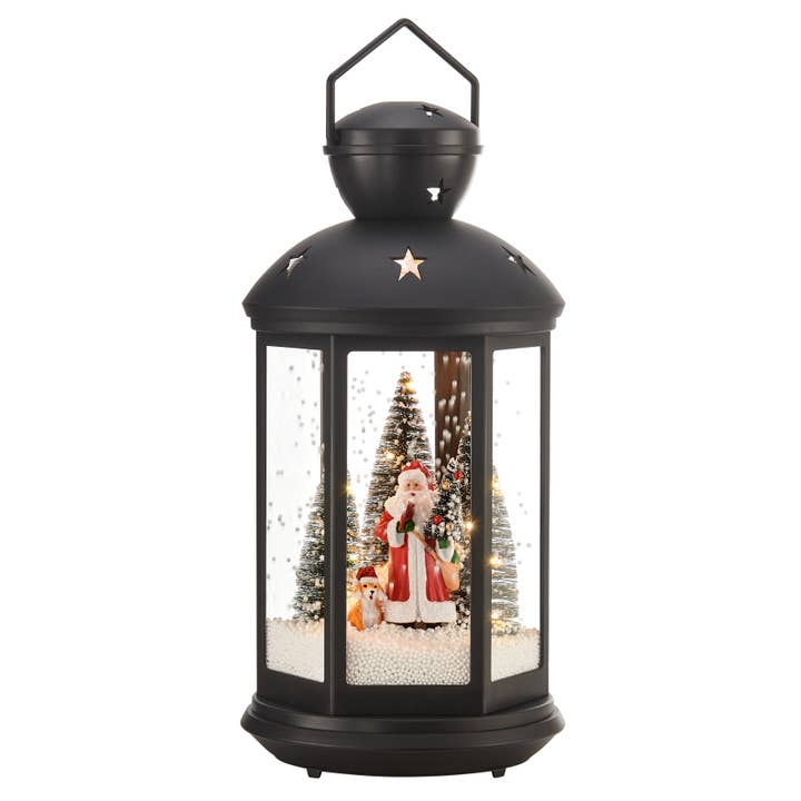 Danya B - Wholesale Christmas Decoration - Christmas Scene Falling Snow Music Snowglobe Lantern Decor2