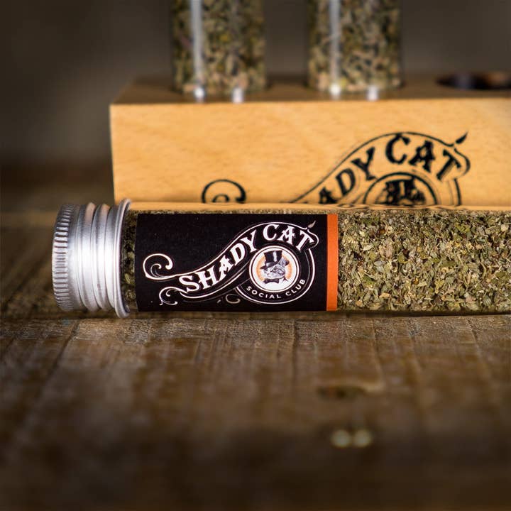 SHADY CAT SOCIAL CLUB - Wholesale Catnip - Organic Fine Ground Blend Tube2