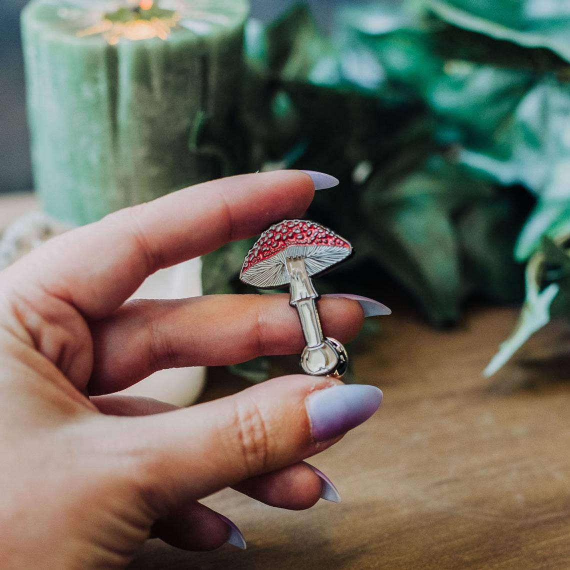 Costurero Real - Wholesale Lapel Pin/Button - Enamel Pin Mushroom Amanita muscaria cottagecore gift1
