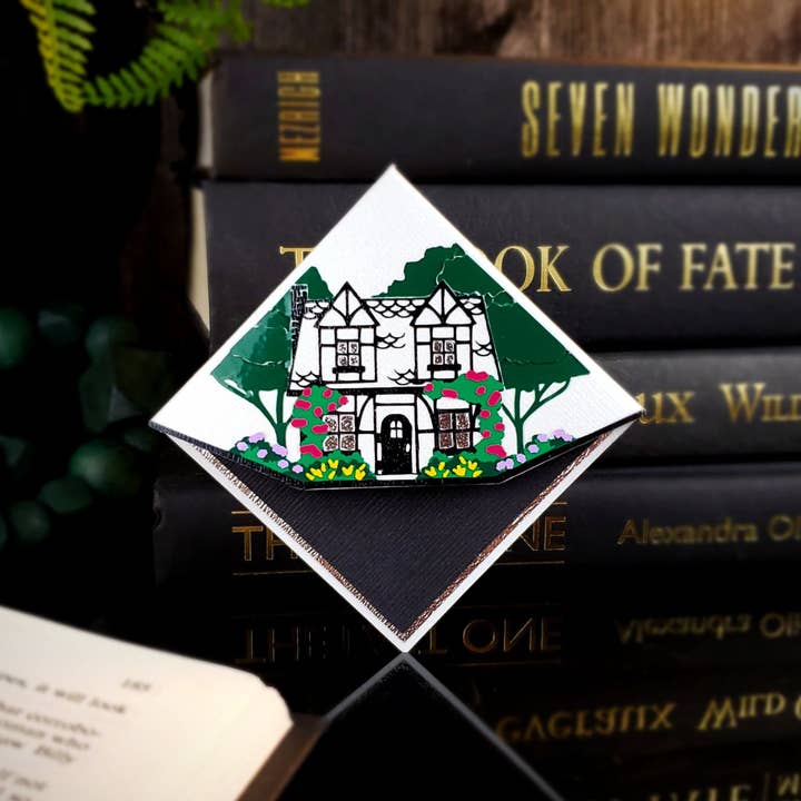 Cottage Garden Paper Corner Bookmark for wholesale by Novel Corners