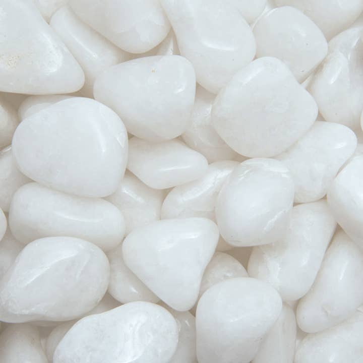 Fantasia Mining - Wholesale Spiritual Stone/Crystal - Tumbled Milky Quartz - XL - A Grade - Brazil (1 lb)